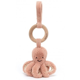 Jellycat - Odell Octopus Wooden Ring Toy