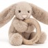 Jellycat - Bashful Beige Bunny Wooden Ring Toy