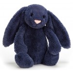 Jellycat - Bashful Navy Bunny (Medium 31cm) - Jellycat - BabyOnline HK