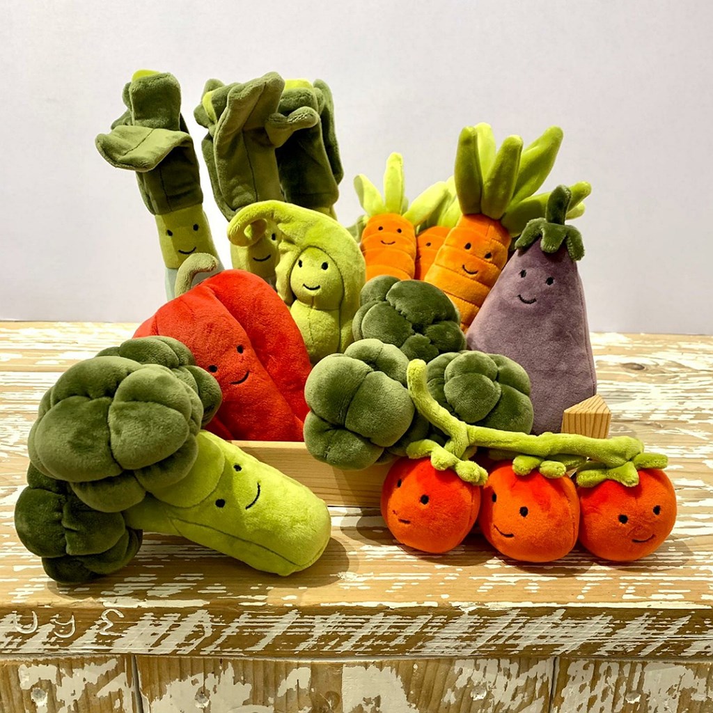 Jellycat Amuseable Pea in a Pod Vegetable Food Plush