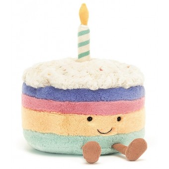 Jellycat - Amuseable Rainbow Birthday Cake