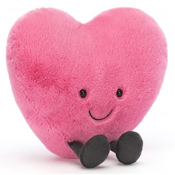 Jellycat - Amuseable Hot Pink Heart (Large 17cm)