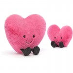 Jellycat - Amuseable Hot Pink Heart (Large 17cm) - Jellycat - BabyOnline HK
