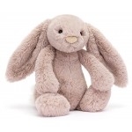 Jellycat - Bashful Luxe Bunny Rosa (Medium 31cm) - Jellycat - BabyOnline HK