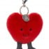 Jellycat - Amuseables Heart Bag Charm 紅心袋子扣