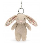 Jellycat - Blossom Beige Bunny Bag Charm - Jellycat - BabyOnline HK