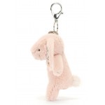 Jellycat - Blossom Blush Bunny Bag Charm 花耳朵兔仔袋子扣 (胭脂粉色) - Jellycat - BabyOnline HK