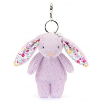 Jellycat - Blossom Jasmine Bunny Bag Charm 花耳朵兔仔袋子扣 (紫茉莉色)