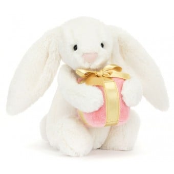 Jellycat - Bashful Bunny With Present 害羞抱小禮物賓尼兔