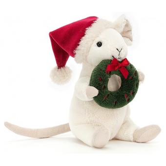 Jellycat - Merry Mouse Wreath 聖誕花圈老鼠