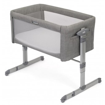 Roomie - Bedside Crib (Gray Flannel)