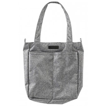 Be Light - Zippered Tote Bag - Gray Matter