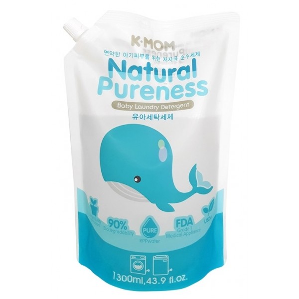 K-Mom - Natural Baby Laundry Detergent Refill 1300ml - Mother-K - BabyOnline HK