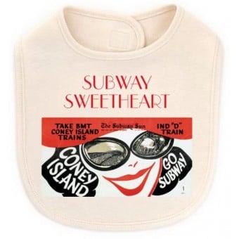 有機棉口水肩 - Subway Sweetheart