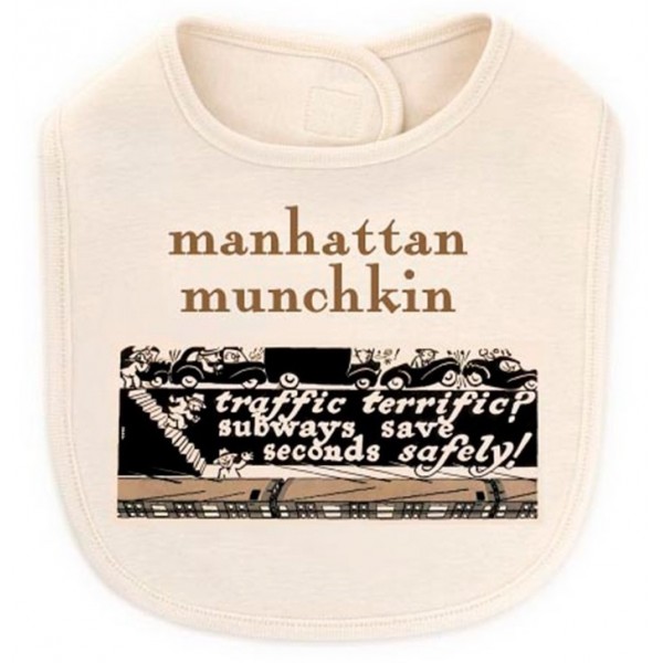 Organic Cotton Bib - Manhattan Munchkin - Kee-Ka - BabyOnline HK
