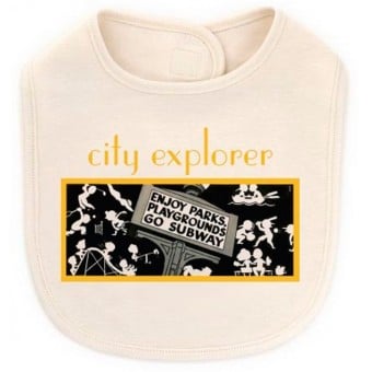 Organic Cotton Bib - City Explorer