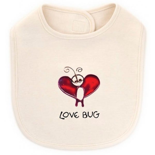 Organic Cotton Bib - Love Bug - Kee-Ka - BabyOnline HK