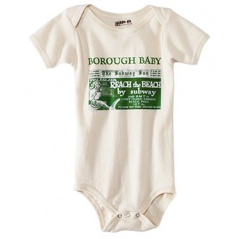 Organic Cotton S/S Bodysuit - Borough Baby (6-12M)