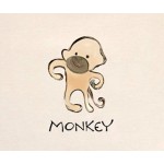 有機棉短袖連身衣 - Monkey (3-6個月) - Kee-Ka - BabyOnline HK