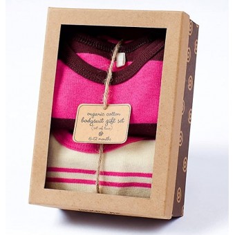 Organic Cotton S/S Bodysuit with Gift Box (6-12M)