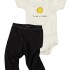 Organic Cotton S/S Bodysuit + Legging Gift Set - You are My Sunshine (6-12M)