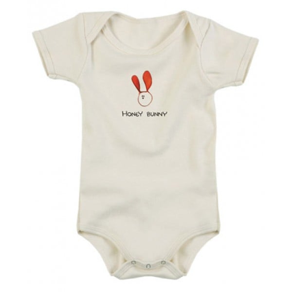 有機棉短袖連身衣 - 賓尼兔 (3-6個月) - Kee-Ka - BabyOnline HK