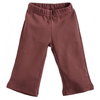 Organic Cotton Yoga Pants - Chocolate (6-12m)