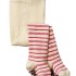 有機棉褲襪 - Pink/Vanilla (6-12個月)