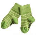 Organic Cotton Baby Socks - Green/Vanilla (0-12m) - Kee-Ka - BabyOnline HK
