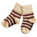 有機棉BB襪子 - Vanilla/Chocolate (12-24個月) - Kee-Ka - BabyOnline HK