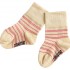 Organic Cotton Baby Socks - Vanilla/Pink (12-24m)