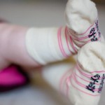 Organic Cotton Baby Socks - Pink/Chocolate (12-24m) - Kee-Ka - BabyOnline HK