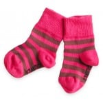 有機棉BB襪子 - Pink/Chocolate (0-12個月) - Kee-Ka - BabyOnline HK