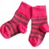 Organic Cotton Baby Socks - Pink/Chocolate (0-12m)