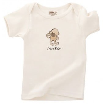 有機棉短袖T-恤 - Monkey (12-18個月)
