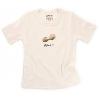 有機棉短袖T-恤 - 花生米 (4歲)