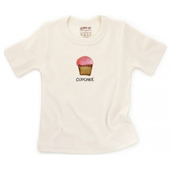 有機棉短袖T-恤 - 蛋糕仔 (2歲)