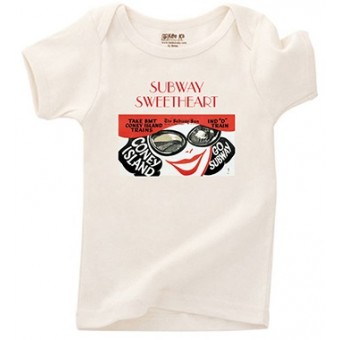 有機棉短袖T-恤 - Subway Sweetheart (12-18個月)