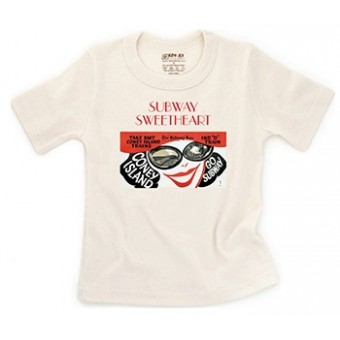 有機棉短袖T-恤 - Subway Sweetheart (2歲)