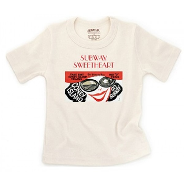 有機棉短袖T-恤 - Subway Sweetheart (2歲) - Kee-Ka - BabyOnline HK