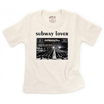 有機棉短袖T-恤 - Subway Lover (4歲)