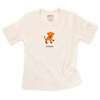 有機棉短袖T-恤 - 老虎仔 (2歲)