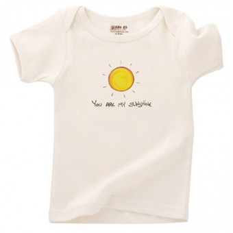 有機棉短袖T-恤 - 太陽 (18-24個月)