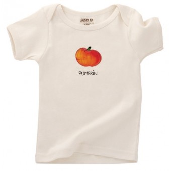 Organic Cotton S/S Lap T-Shirt - Pumpkin (12-18M)