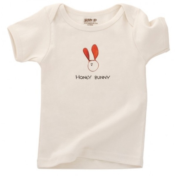 Organic Cotton S/S Lap T-Shirt - Honey Bunny (18-24M) - Kee-Ka - BabyOnline HK