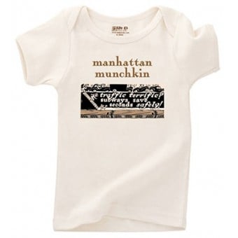 Organic Cotton S/S Lap T-Shirt - Manhattan Munchkin (12-18M)