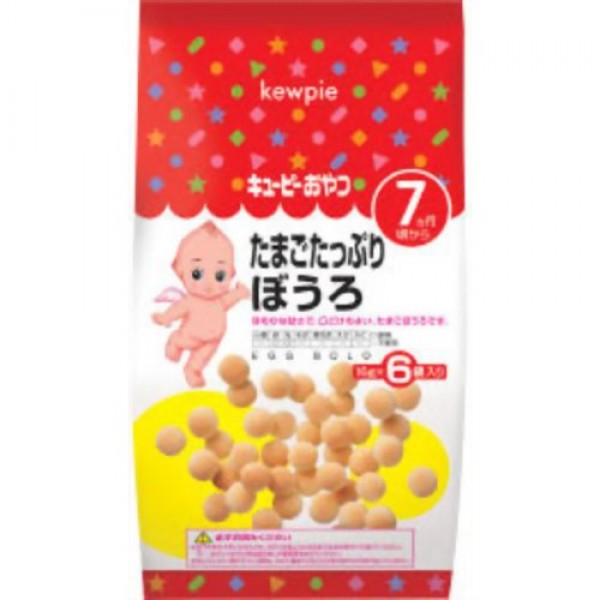 雞蛋波波餅 (16g x 6包) - Kewpie - BabyOnline HK