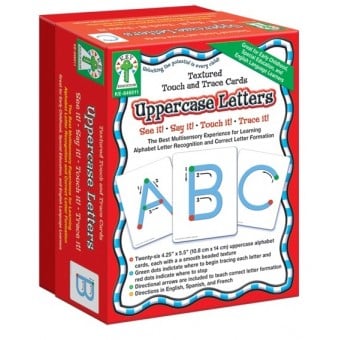 Uppercase Letters (Textured Touch and Trace Cards)