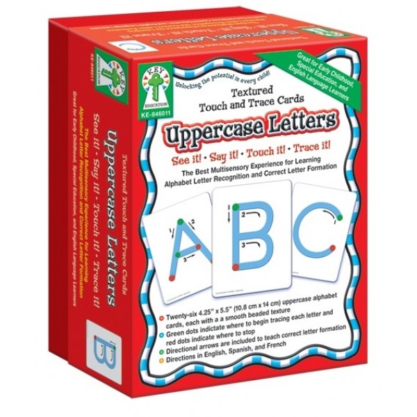 Uppercase Letters (Textured Touch and Trace Cards) - Key Education - BabyOnline HK