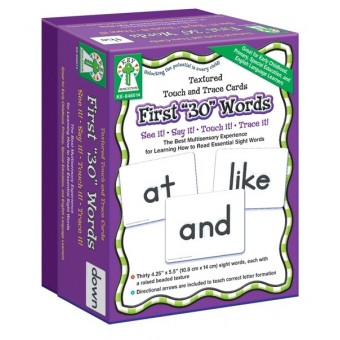 First "30" Words (Textured Touch and Trace Cards)